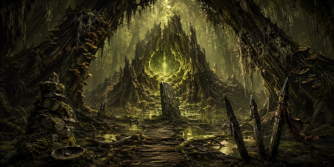 Witherwood Rotheart, a dungeon in Vireldan Idle