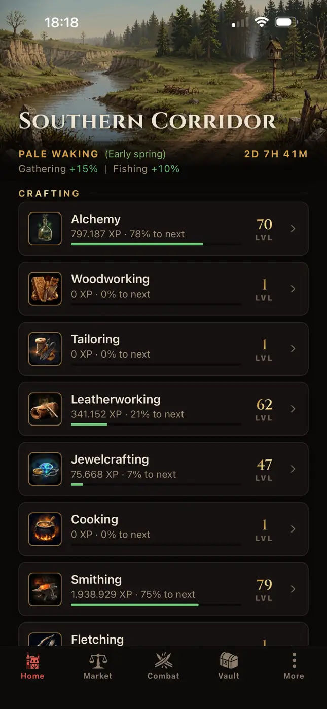 Vireldan Idle: 25 trades, one pair of hands
