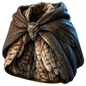 Masterwork Owl-feather Cloak, an item in Vireldan Idle