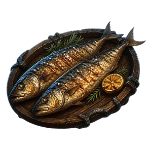 Masterwork Grilled Blue Mackerel, an item in Vireldan Idle