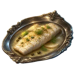Masterwork Poached Crown Sturgeon, an item in Vireldan Idle
