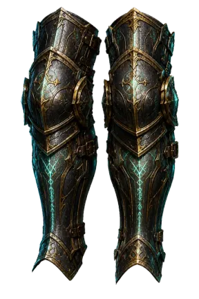 Solarite Greaves, an item in Vireldan Idle