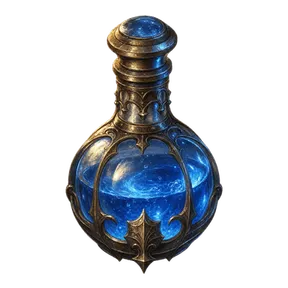 Lesser Mana Potion, an item in Vireldan Idle