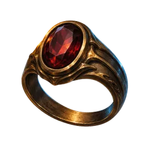 Garnet Ring, an item in Vireldan Idle