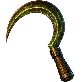 Solarite Sickle, an item in Vireldan Idle
