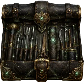 Solarite Master Leatherworking Kit, an item in Vireldan Idle