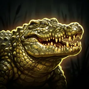 Mire Crocodile, a beast of Vireldan