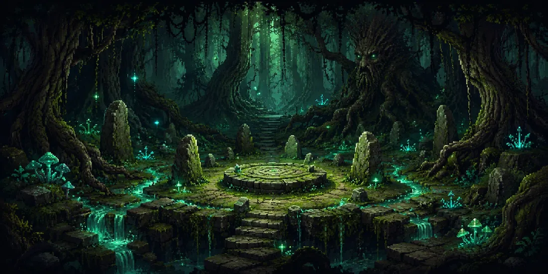 Scholarwood Deep Hollow, a dungeon in Vireldan Idle