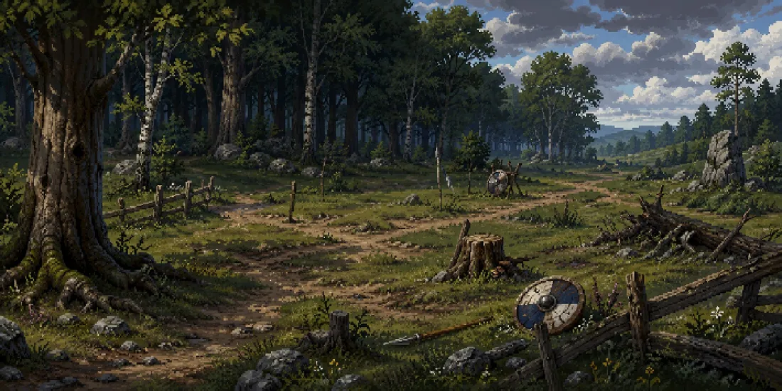 Scholarwood Edge, a dungeon in Vireldan Idle