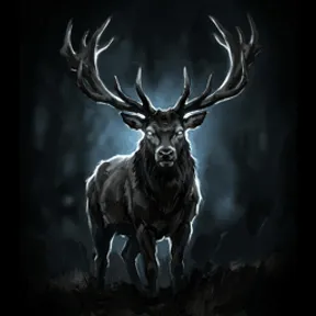Glass-Eyed Stag, a beast of Vireldan